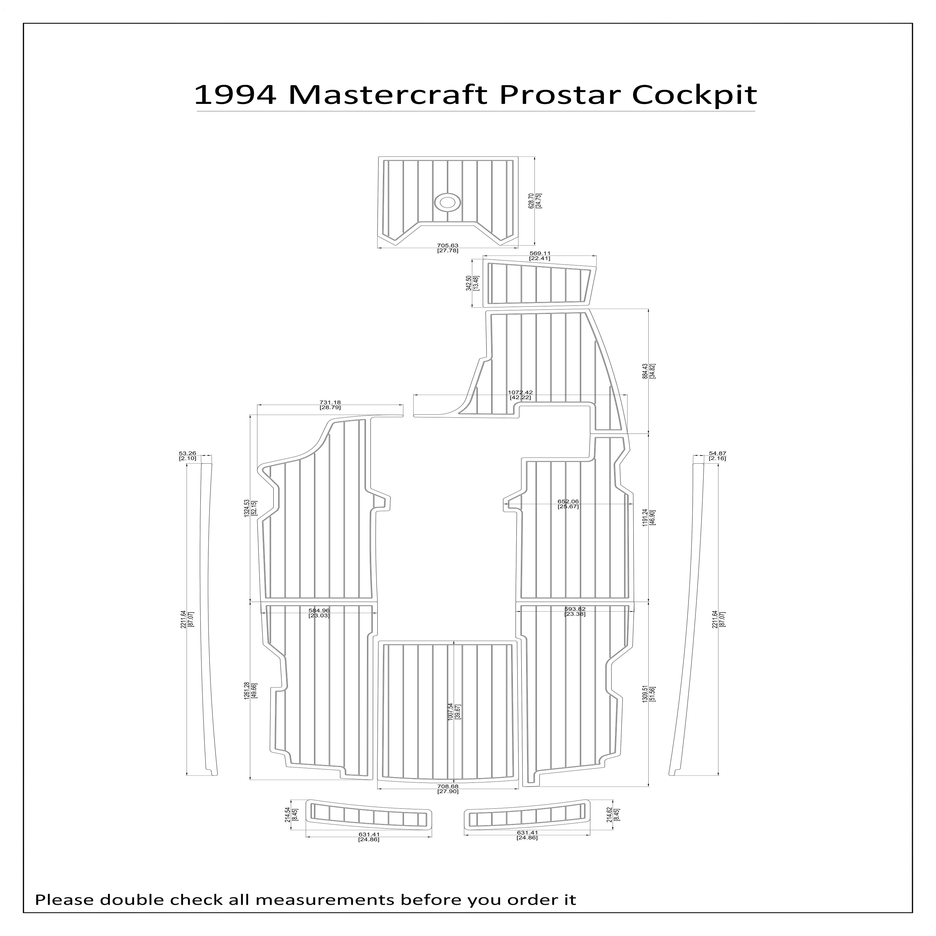 1994 Mastercraft Prostar  Ʈ EVA Faux Foam Ƽ..